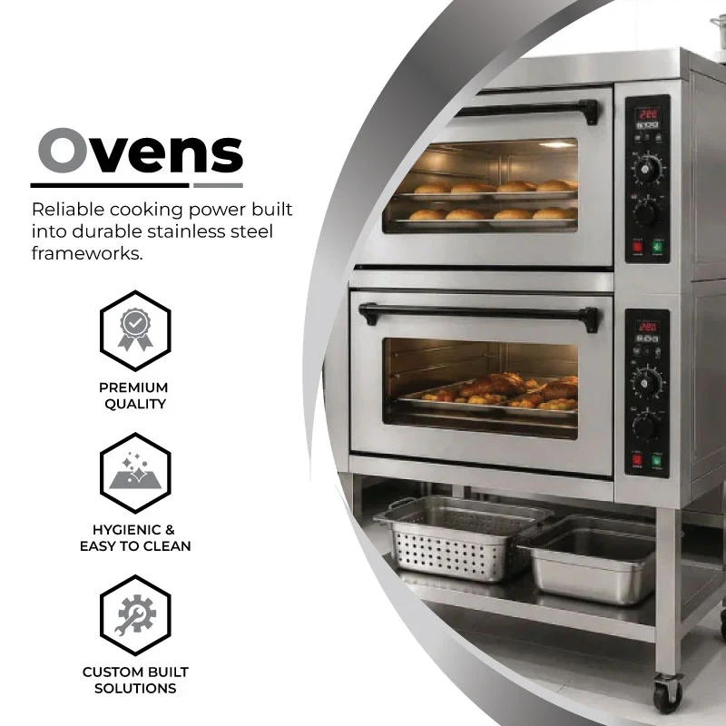 Ovens — reliable cooking power built into durable stainless steel frameworks